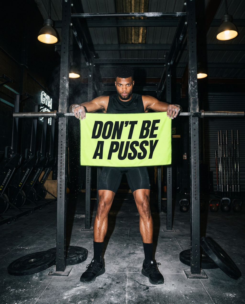 Don't Be A Pussy Gym Towel