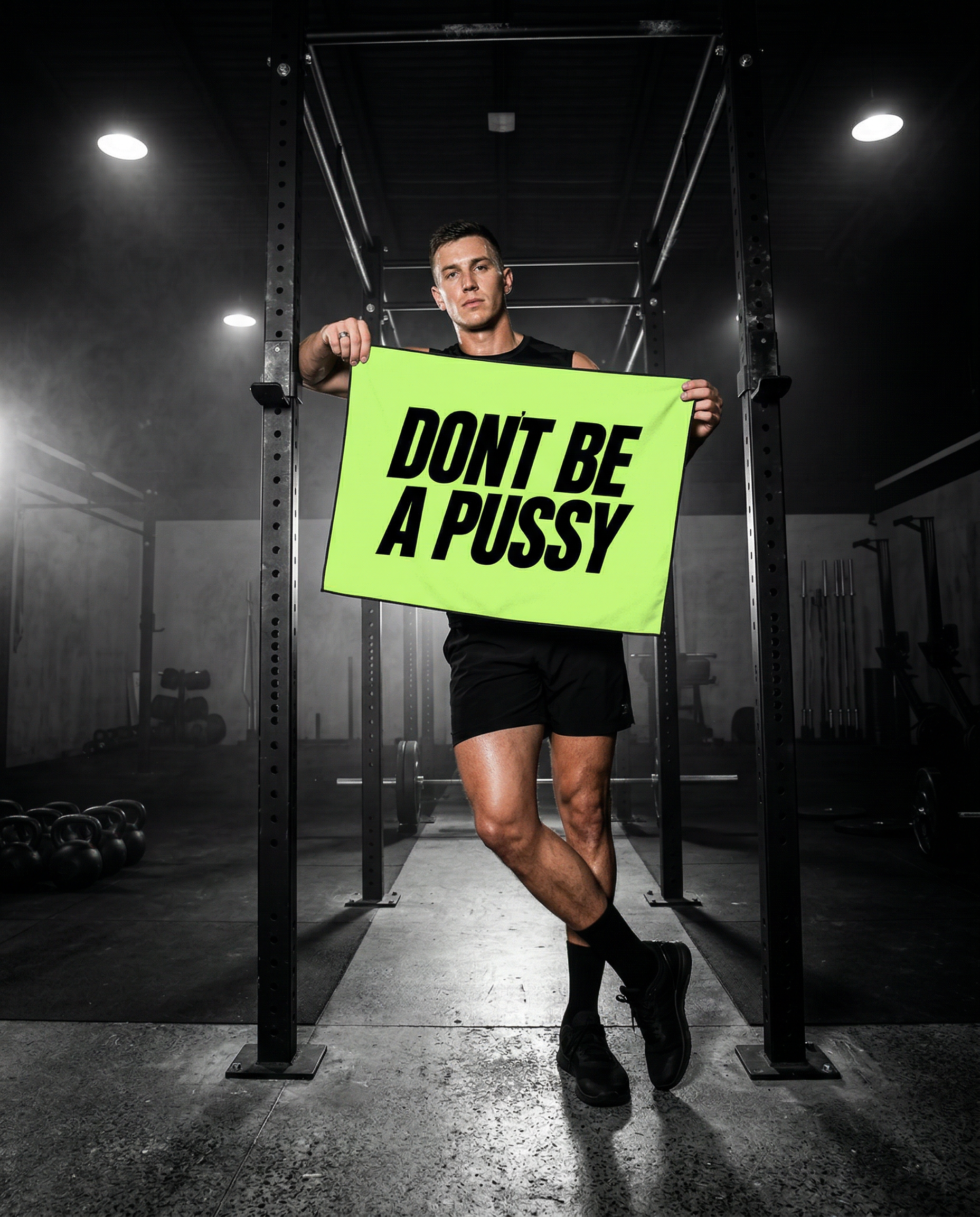 Don't Be A Pussy Gym Towel